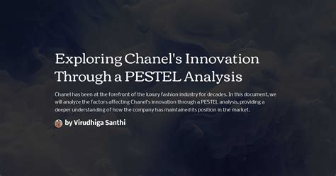 Exploring Chanel's Innovation Through a PESTEL .